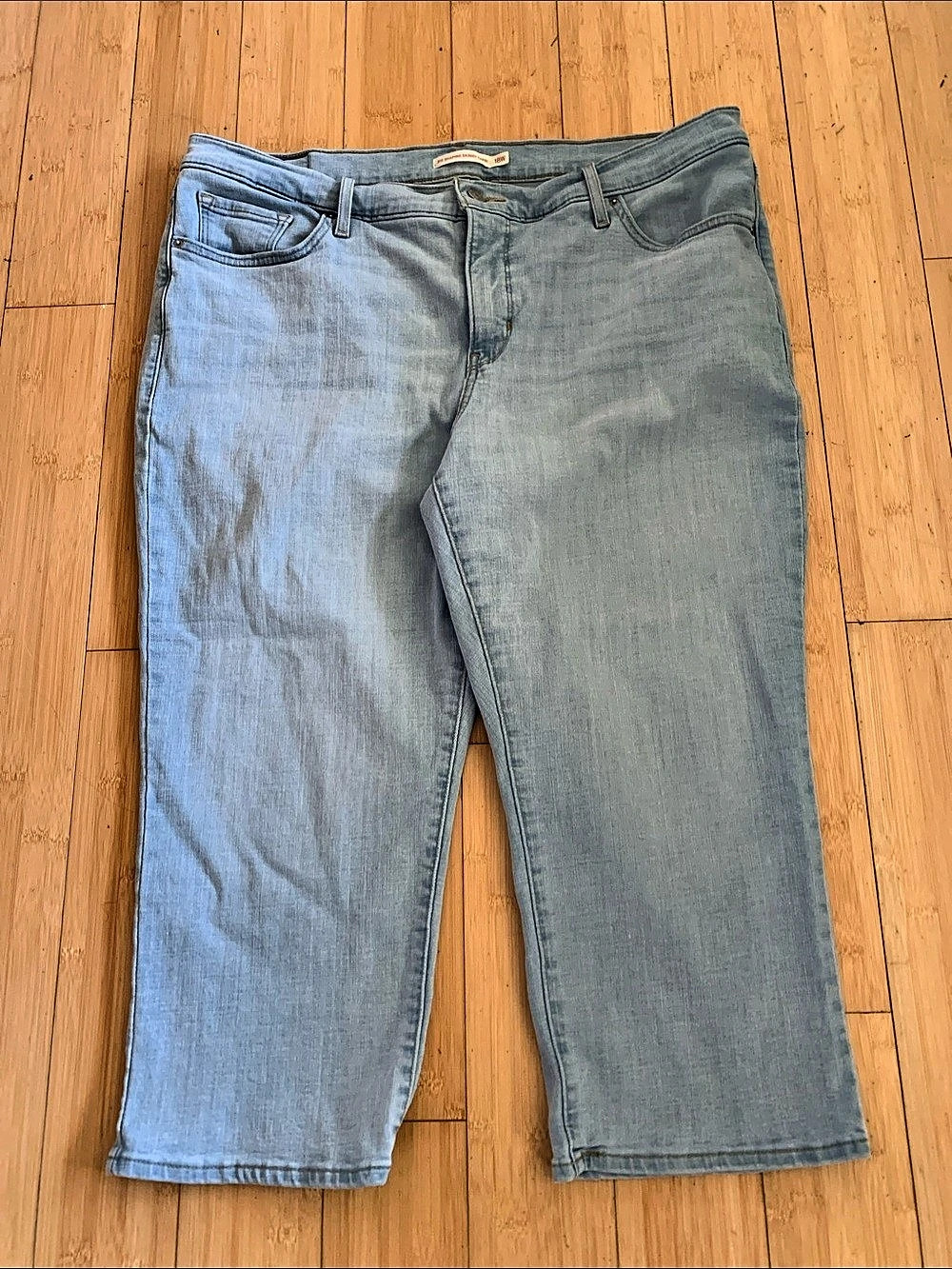Levi's 311 Shaping Skinny Capri Jeans sz 18W iconic coquette girl style
